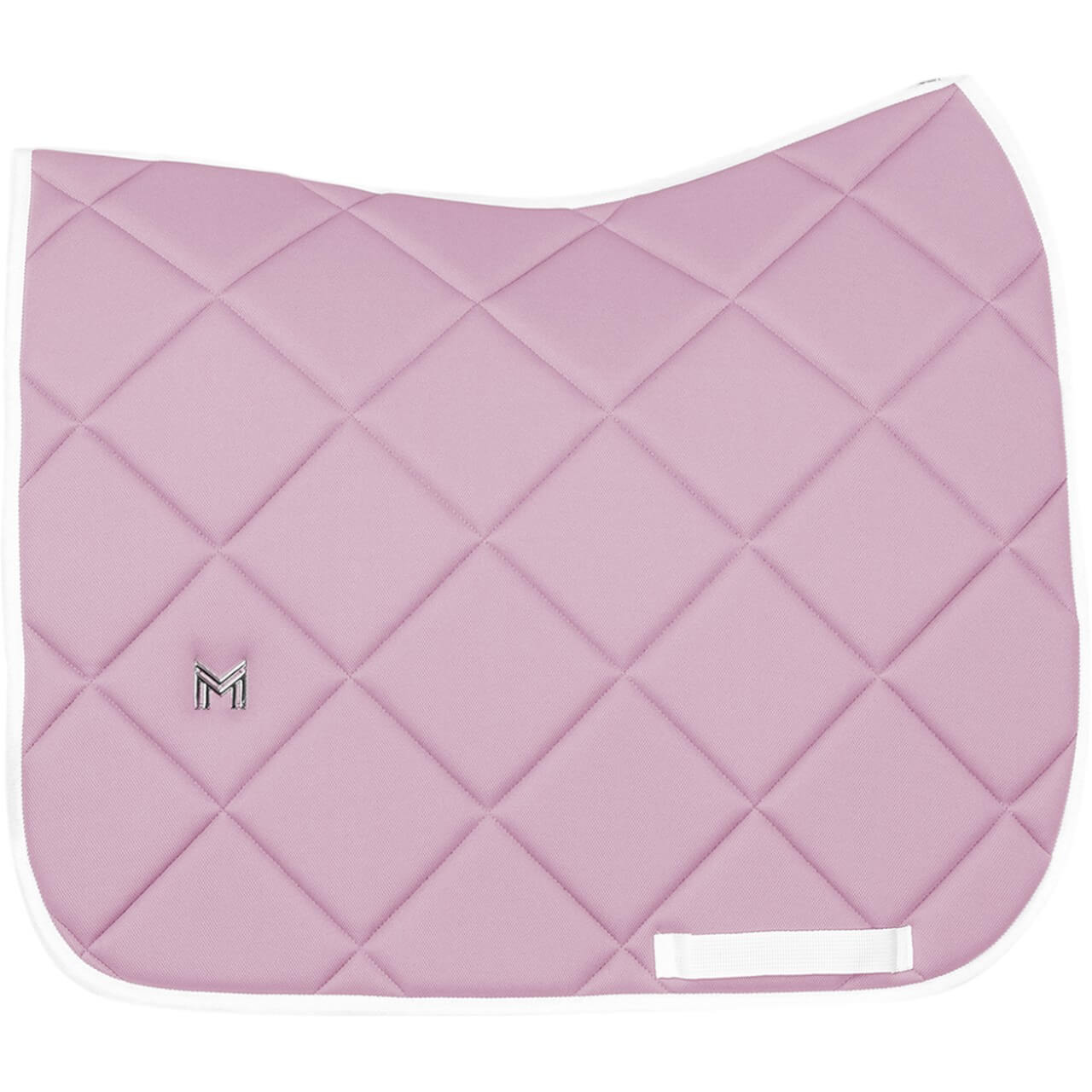 Schabracken im Collection Sale, rosa Schabracke mit Steppung und weißer Einfassung. Schabracken im Collection Sale, rosa Schabracke mit Steppung und weißer Einfassung.