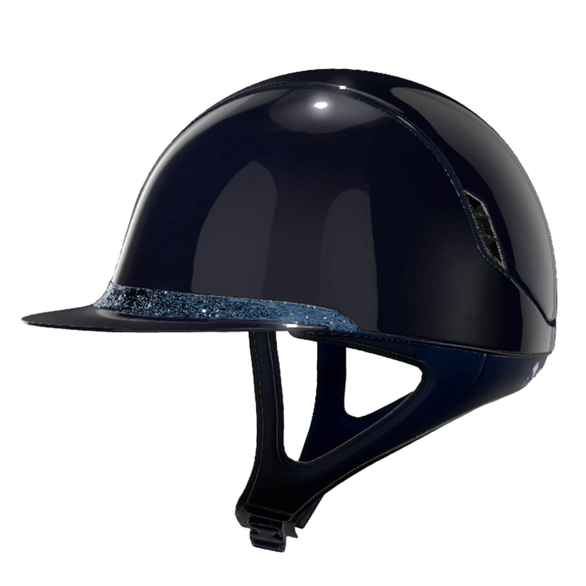 Reithelm Miss Shield 2.0 Blue SG Top SG + Frontal Band CrFabric Trim Matt Blue Blason Crystal Fabric, Blau, Produkt allein.