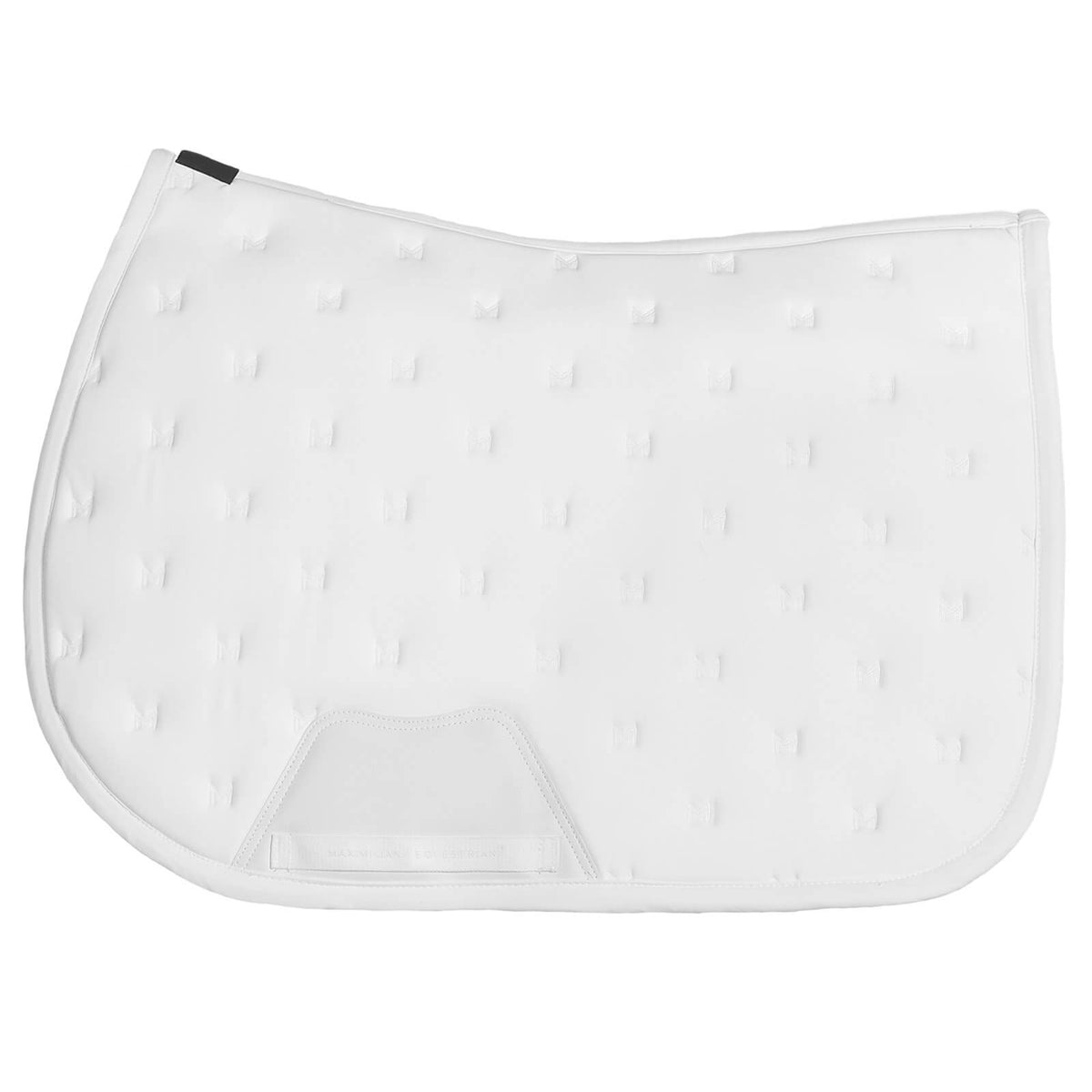 Maximilian Equestrian Schabracke Springen Stamp Saddle Pad Springschabracke, White, Produkt allein.