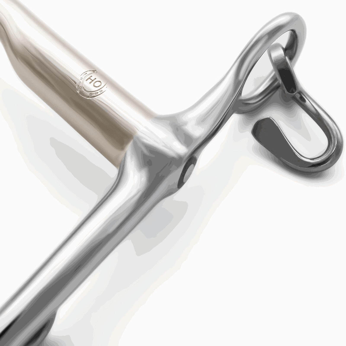 Dressurkandare Kurz HO 12 mm SENSOGAN® Reitkandare, Detailaufnahme des Gebisses auf weißem Hintergrund.