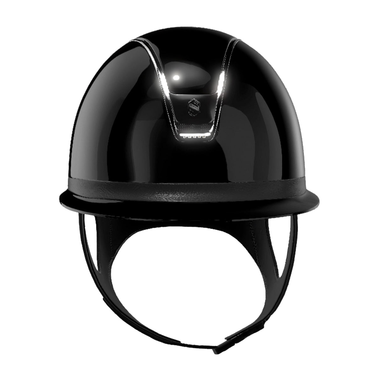 Samshield Reithelm Miss Shield 2.0 Black SG Top SG Frontal Band Leder Trim Chrome Silver 5 SW Blason Chrome Bl., Black, Produkt allein.