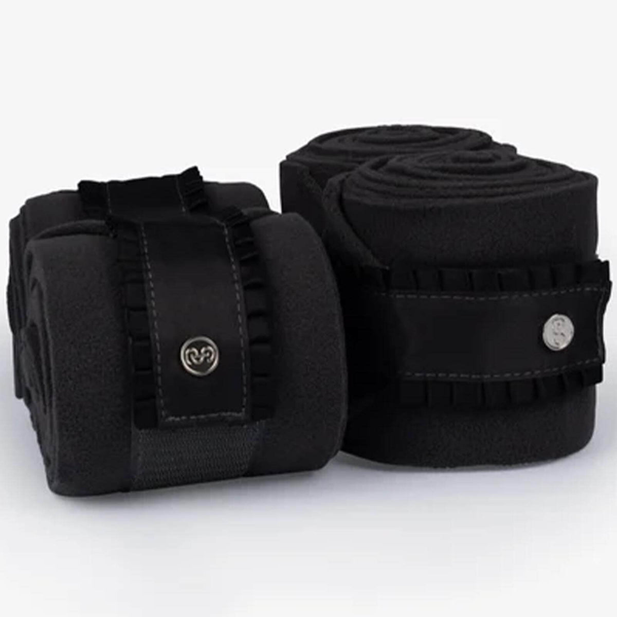 PS of Sweden Bandagen Ruffle Pearl FS 2024 Polos, Dark Grey, Produkt allein auf weißem Hintergrund.