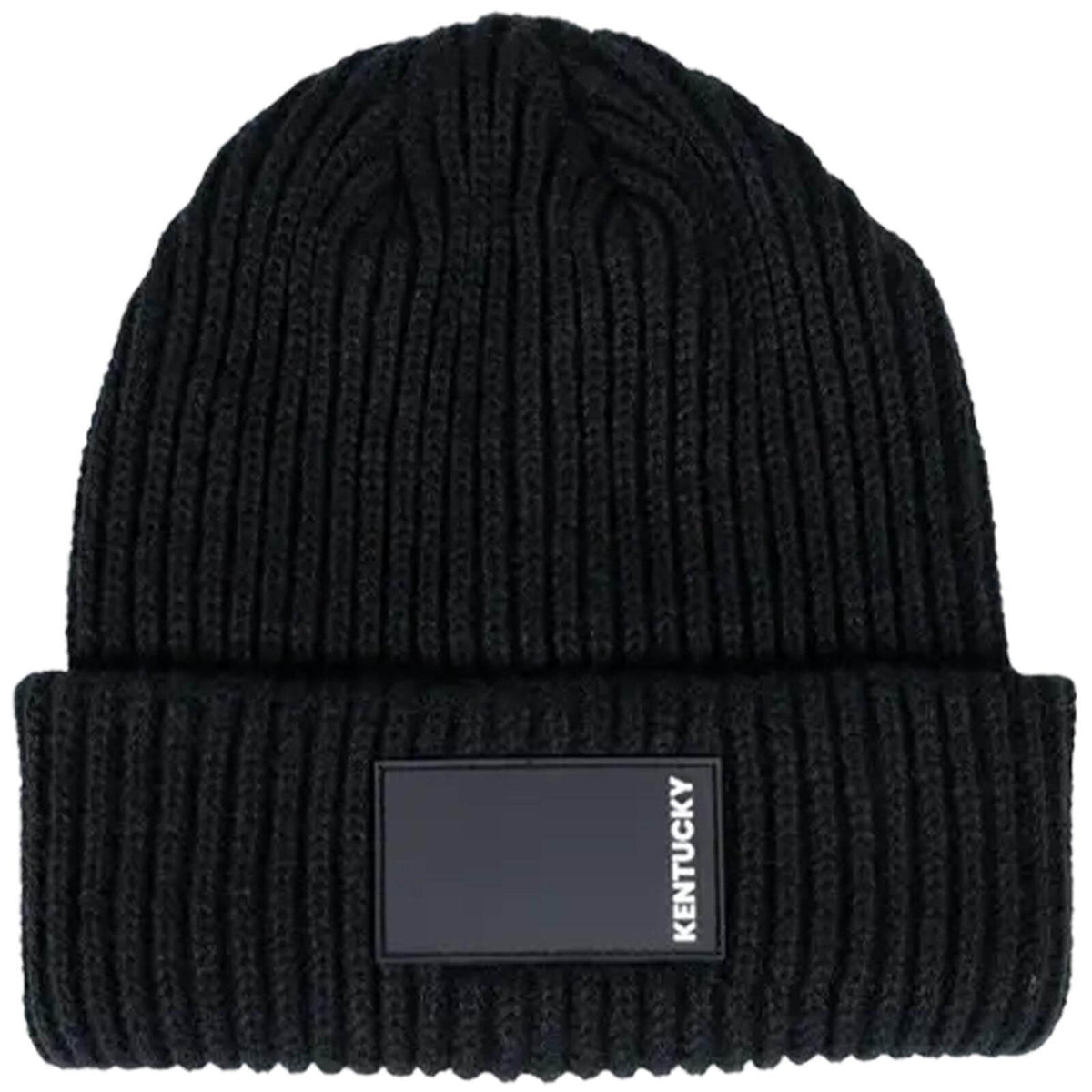 Mütze Unisex Beanie mit gummiertem Logo, Schwarz, Produkt allein mit Kentucky-Logo.
