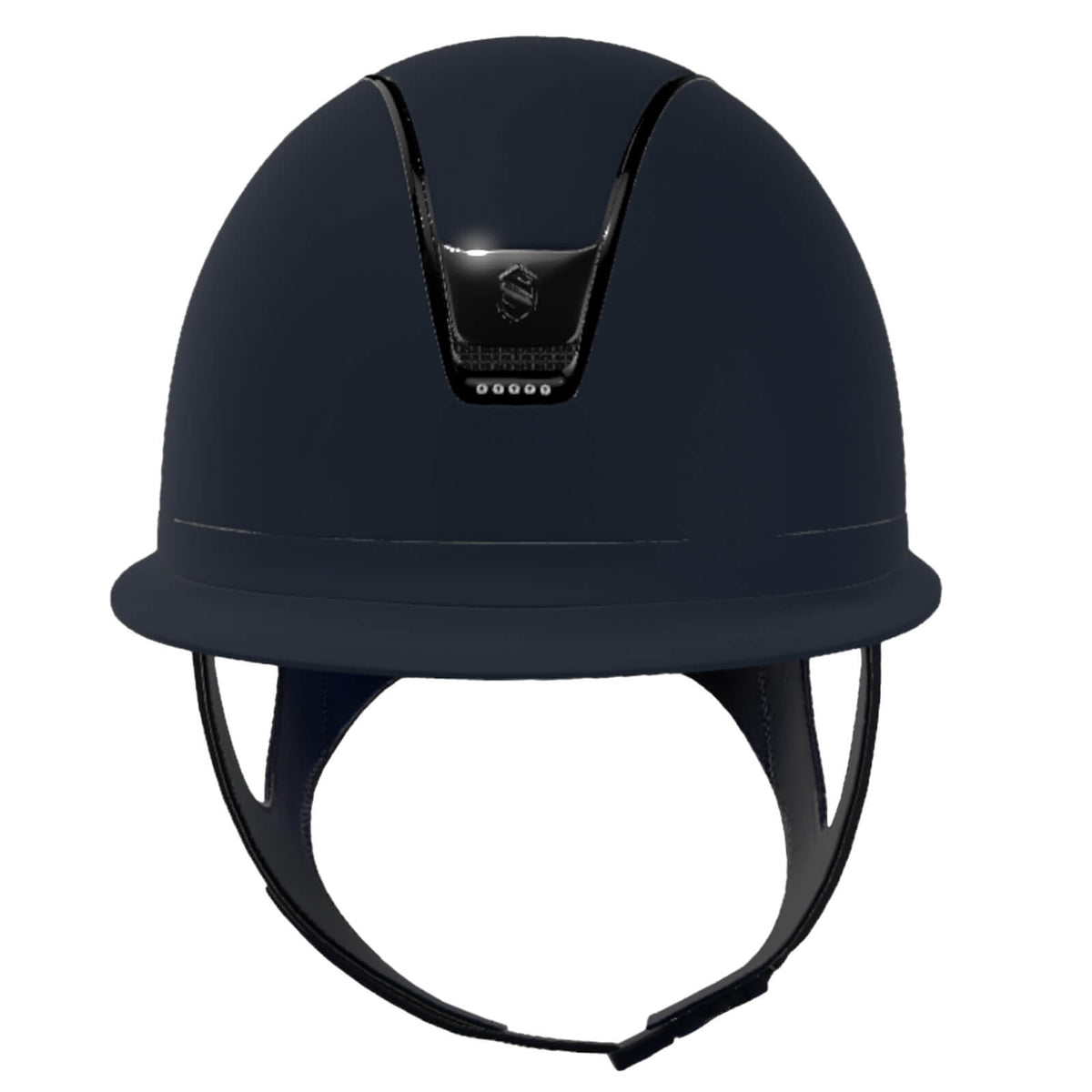 Reithelm Miss Shield 2.0 Blue SM Top SM Frontal Band SM Trim Chrome 5 SW Blason Chrome Black, Blue, Produkt allein auf weißem Hintergrund.