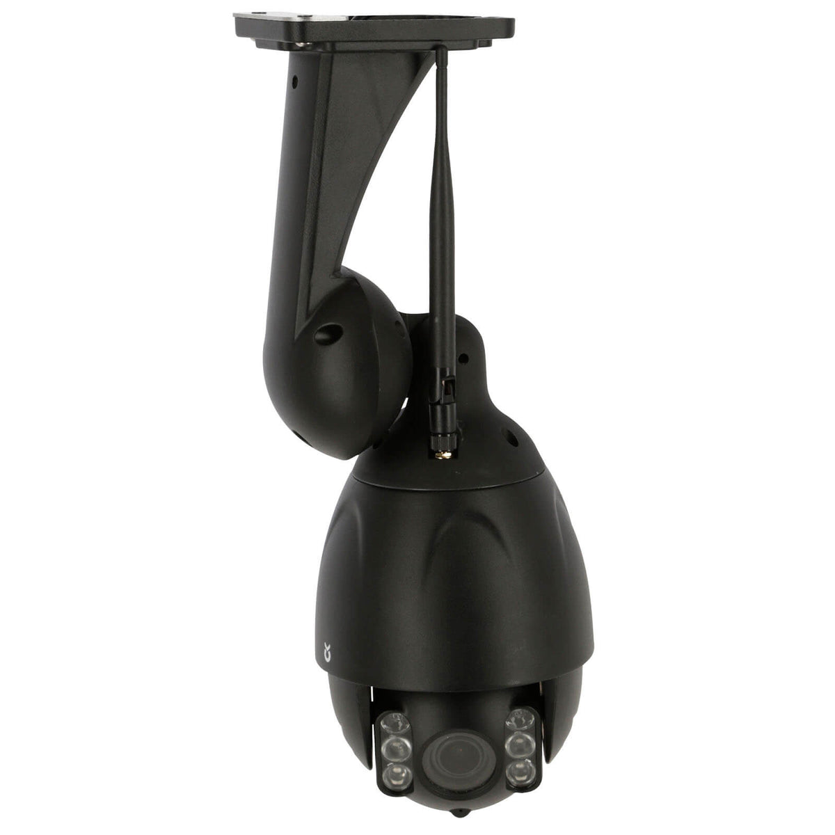 Kamera IPCam 360 FHD Überwachungskamera, Schwarz, Produkt allein auf weißem Hintergrund.