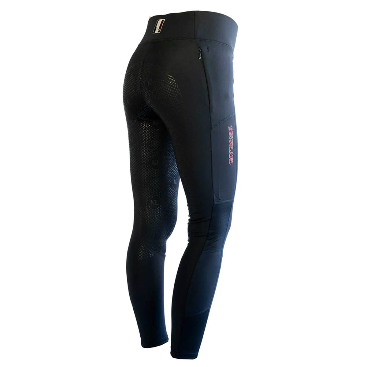 Kingsland Reithose Kinder Full-Grip KLkemmie Girls F-Tec2 Kinderreithose Vollbesatz, Schwarz, Produkt allein.