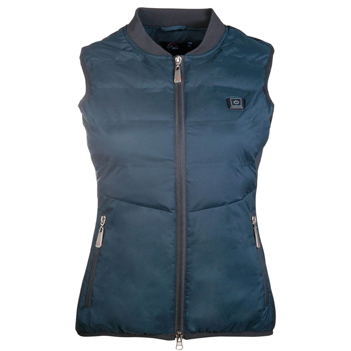 HKM Heizweste Comfort Temperature-Style, Dunkelblau, Produkt allein auf weißem Hintergrund.