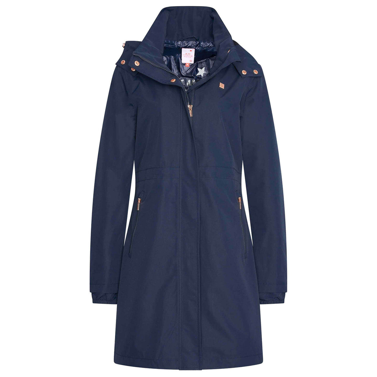 Jacke Damen IRHJoy Ride FS 2023 Parka, Navy, Produkt allein auf weißem Hintergrund.