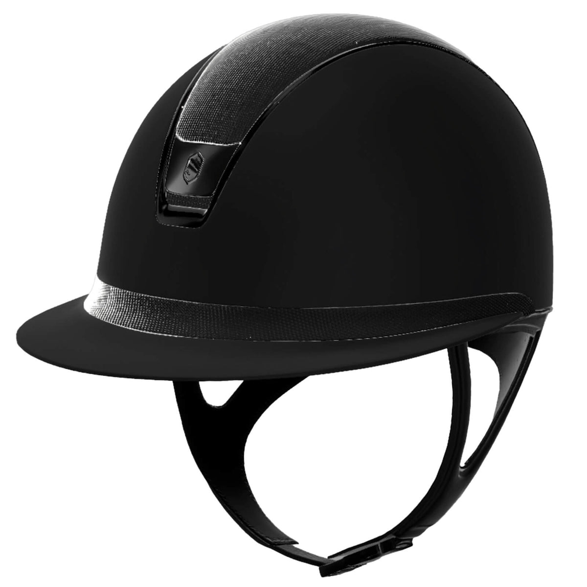 Samshield Reithelm Miss Shield 2.0 Shadowmatt Black/ShimmerLeather Black/Chrome Black/ShimmerLeatherBlack, Schwarz, Produkt allein.