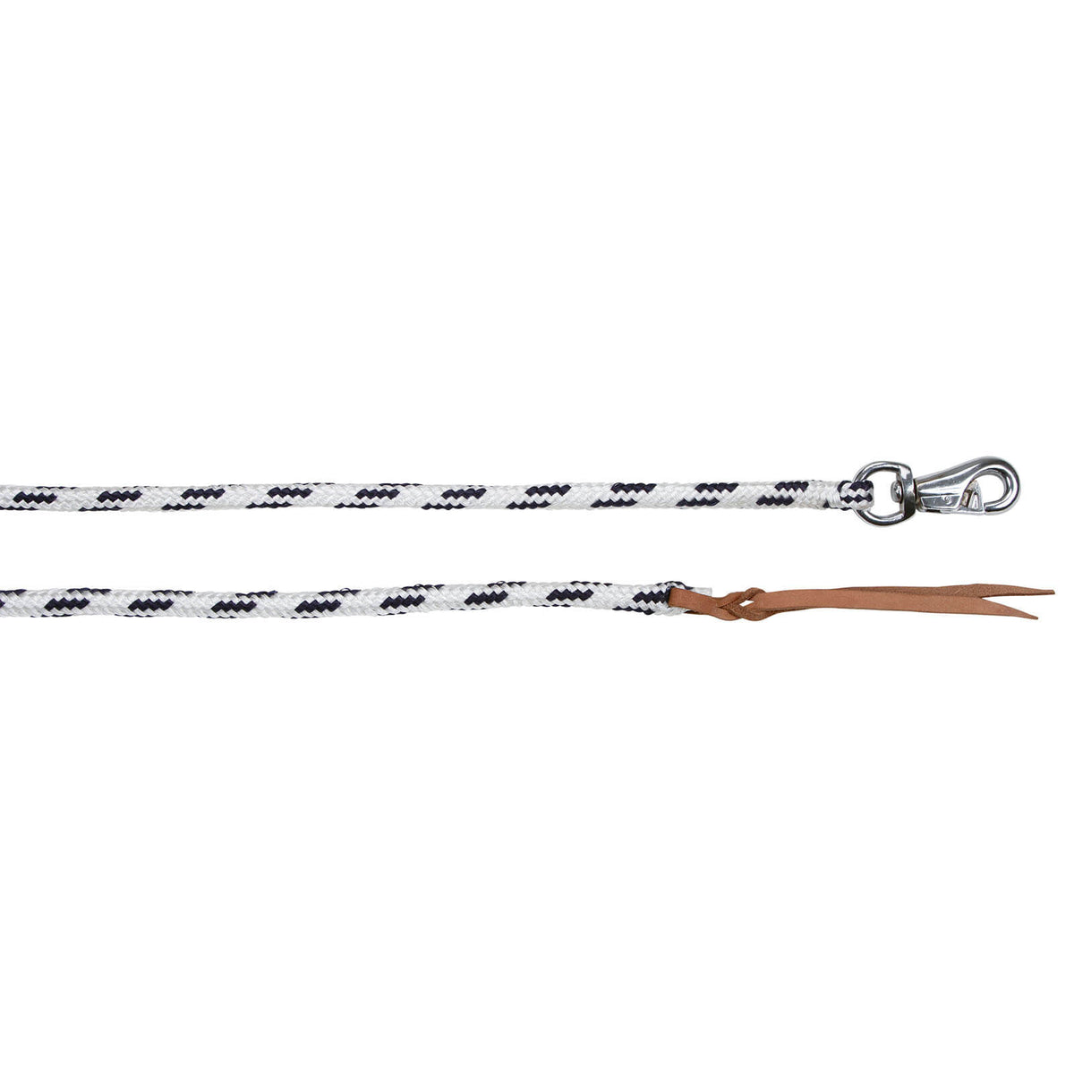 KERBL Anbindestrick Westernführstrick Ranger mit Bull Snap, Weiß, Produkt allein mit Bull Snap.