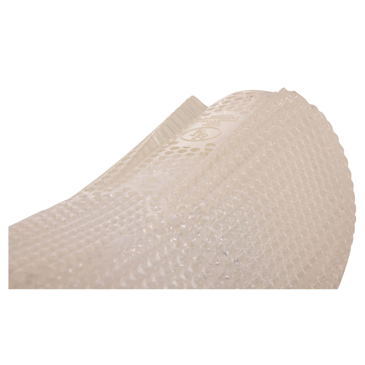 BR Sattelpad Soft-Gel-Pad mit Back Riser Sattelunterlage, Beige, Detailaufnahme auf weißem Hintergrund.