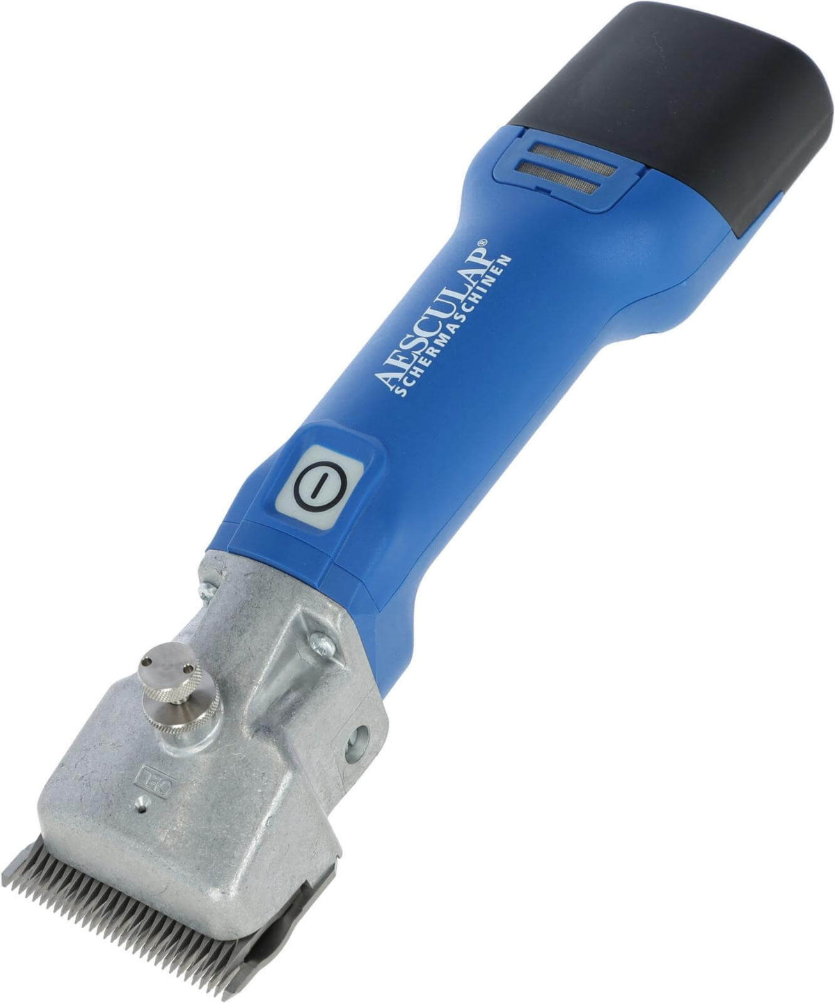 Aesculap Akkuschermaschine Econom CL, Blau, Produkt allein auf weißem Hintergrund.