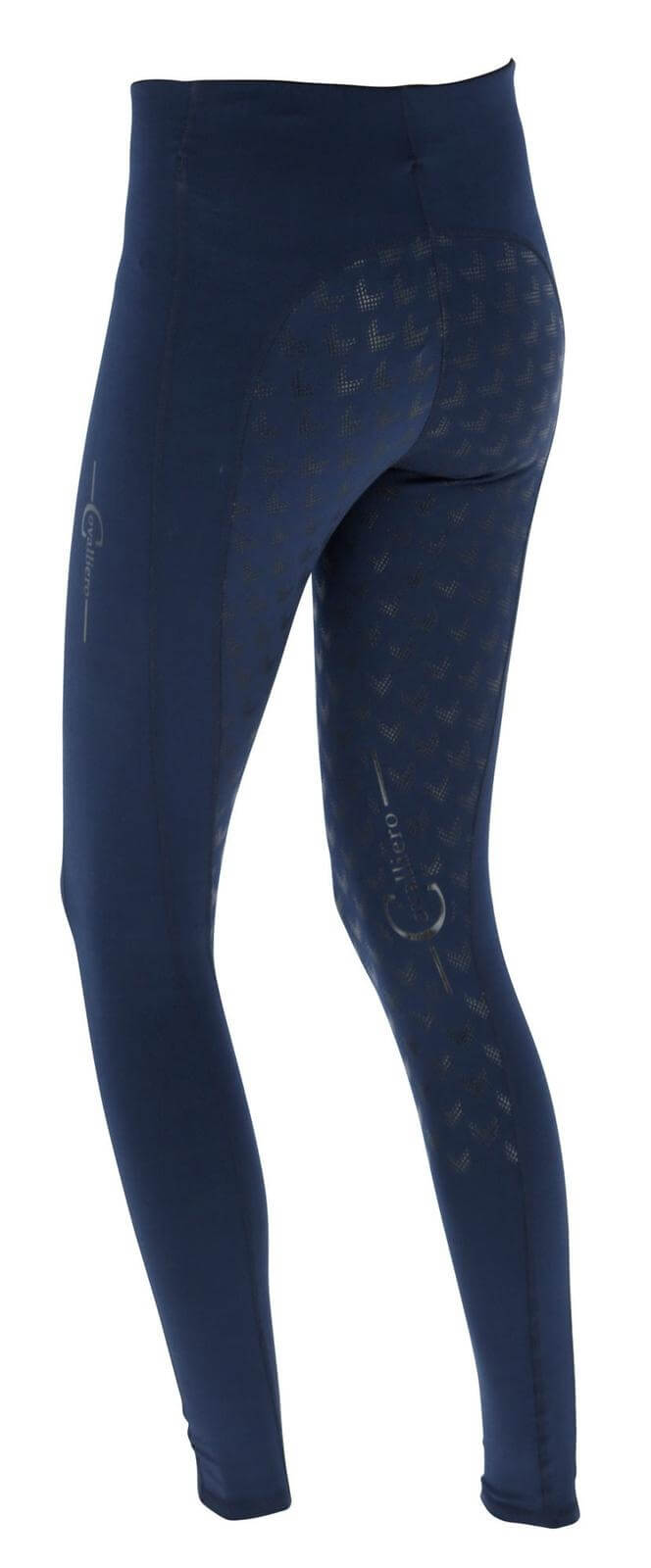 Covalliero Reitleggins Damen Full-Grip Equona Damenreitleggins Vollbesatz, Dunkelblau, Produkt allein.