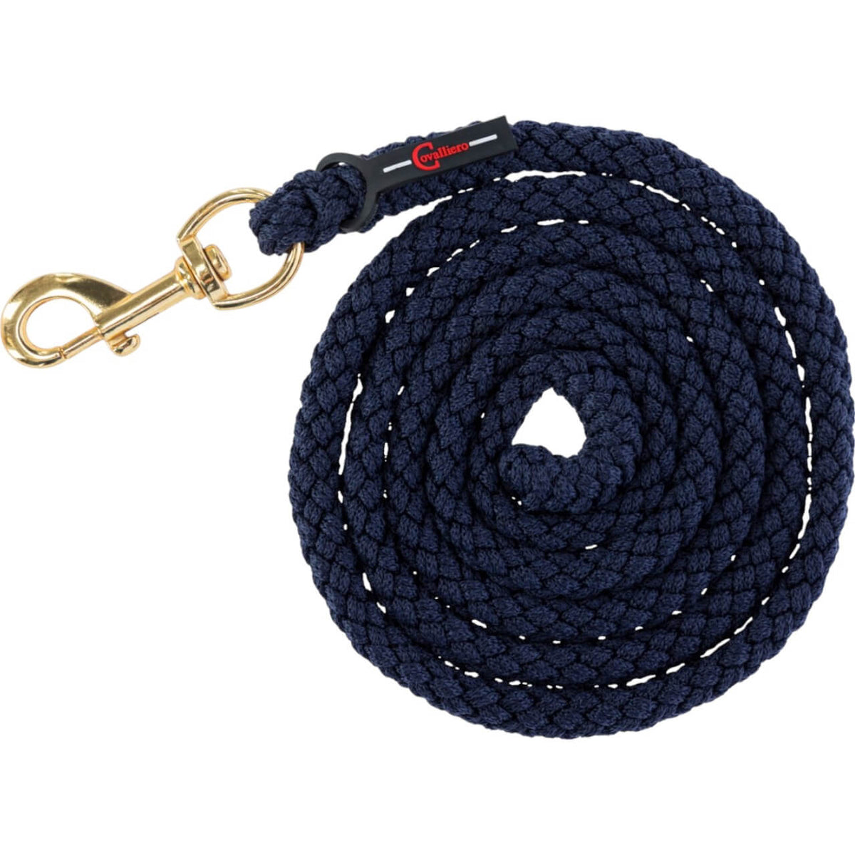 Führstrick TopLine mit Karabinerhaken, Navy, Produkt allein auf weißem Hintergrund.