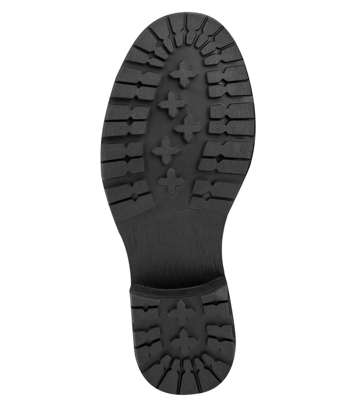 Jodhpurstiefelette Winter, Kids, schwarze Sohle, Detailaufnahme der Profilsohle.