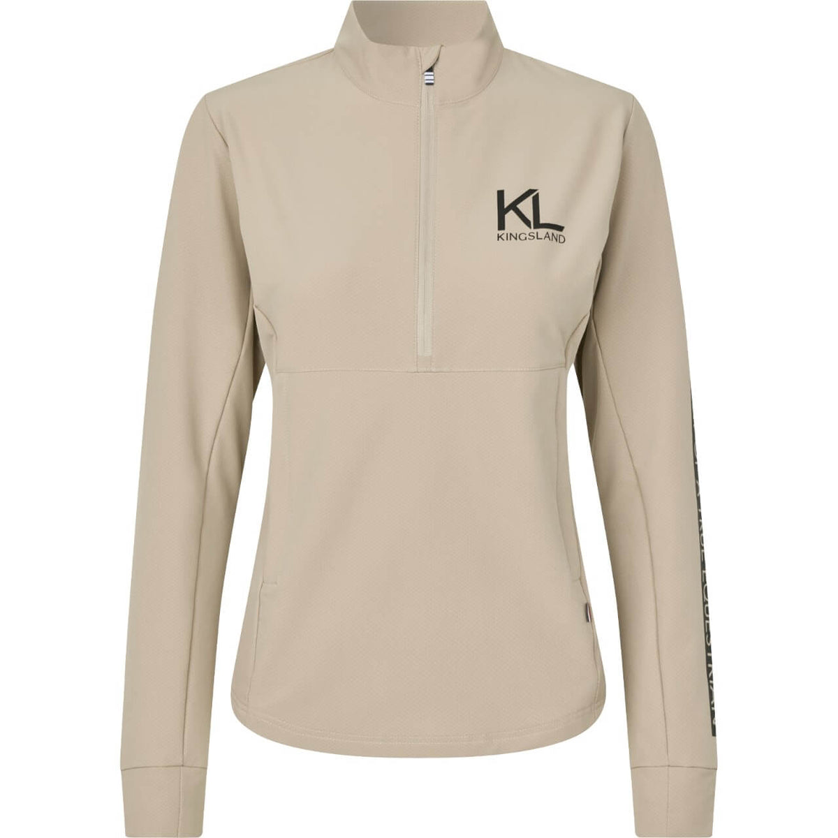 Fleecejacke Damen KLNessa FS25 Jacke, Beige Cobblestone, Produkt allein auf weißem Hintergrund.
