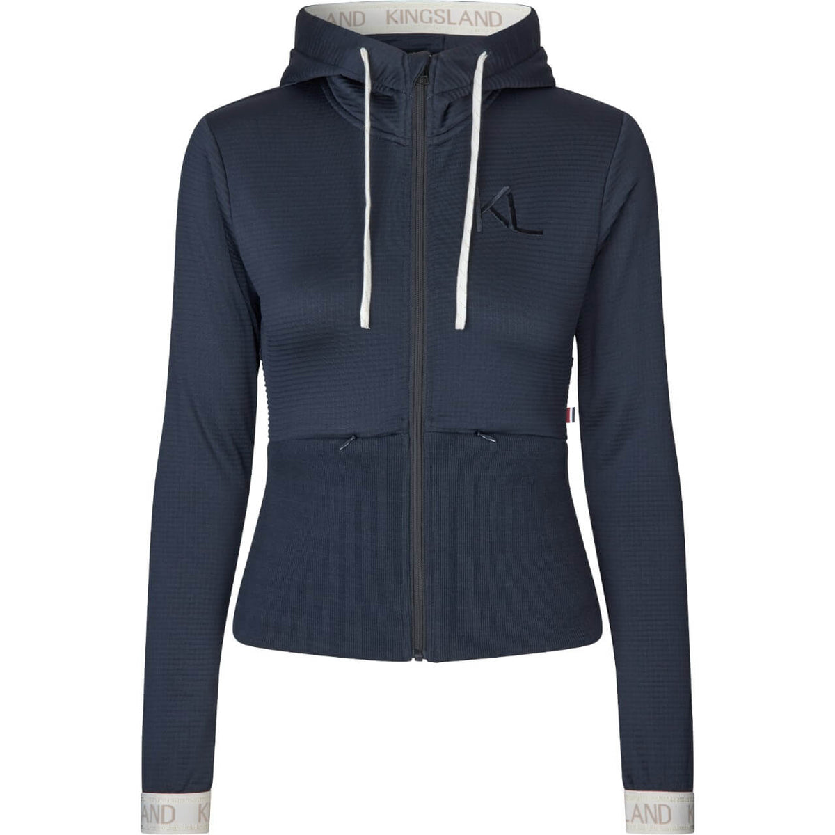 Kingsland Fleecejacke Damen KLNena FS25 Jacke, Navy, Produkt allein auf weißem Hintergrund.