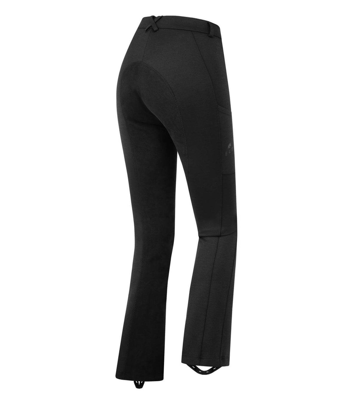 E.L.T Jodhpur Reithose Essential, Schwarz, Produkt allein auf weißem Hintergrund.