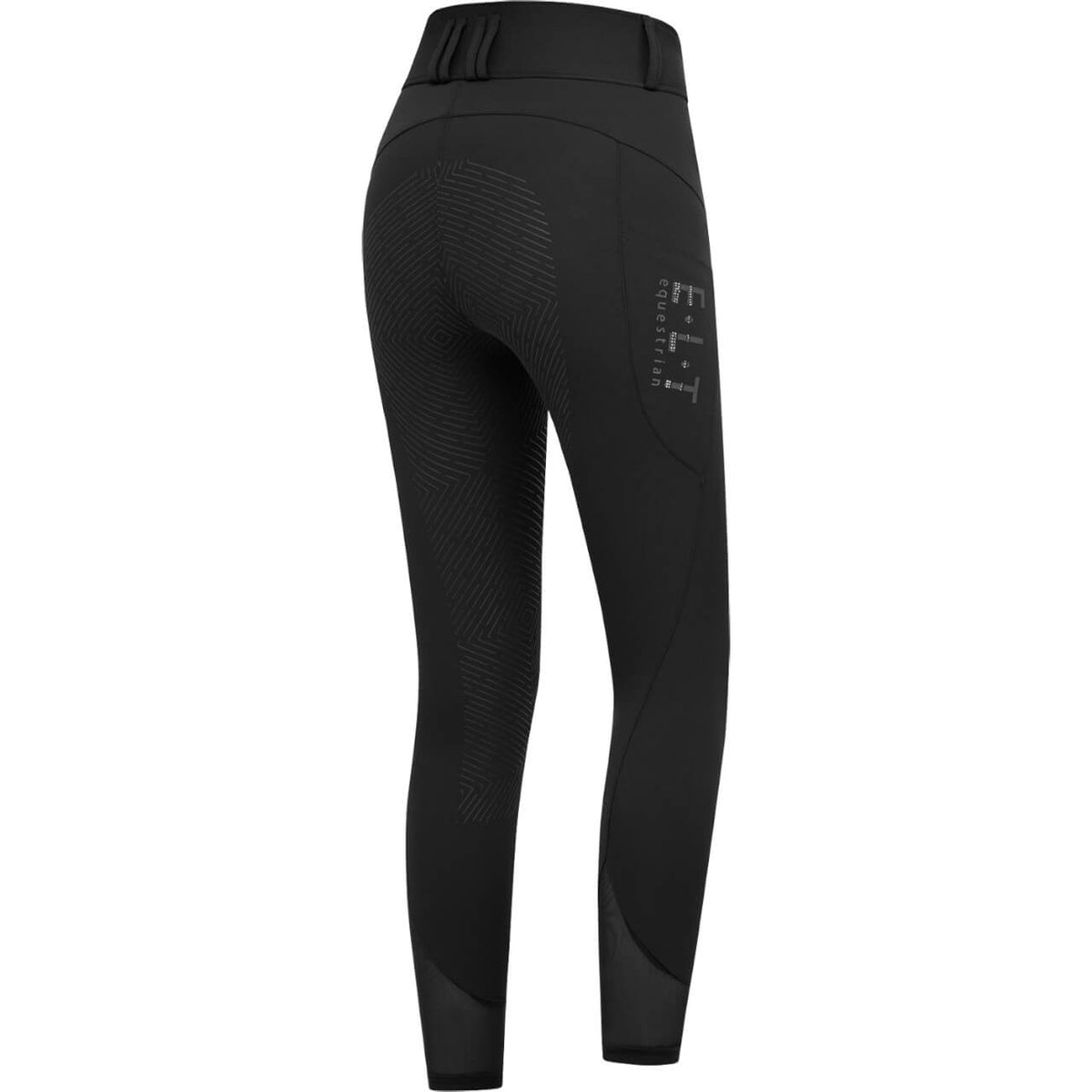 E.L.T Reithose Damen Full-Grip Pam FS 2025 Damenreithose, Schwarz, Produkt allein auf weißem Hintergrund.