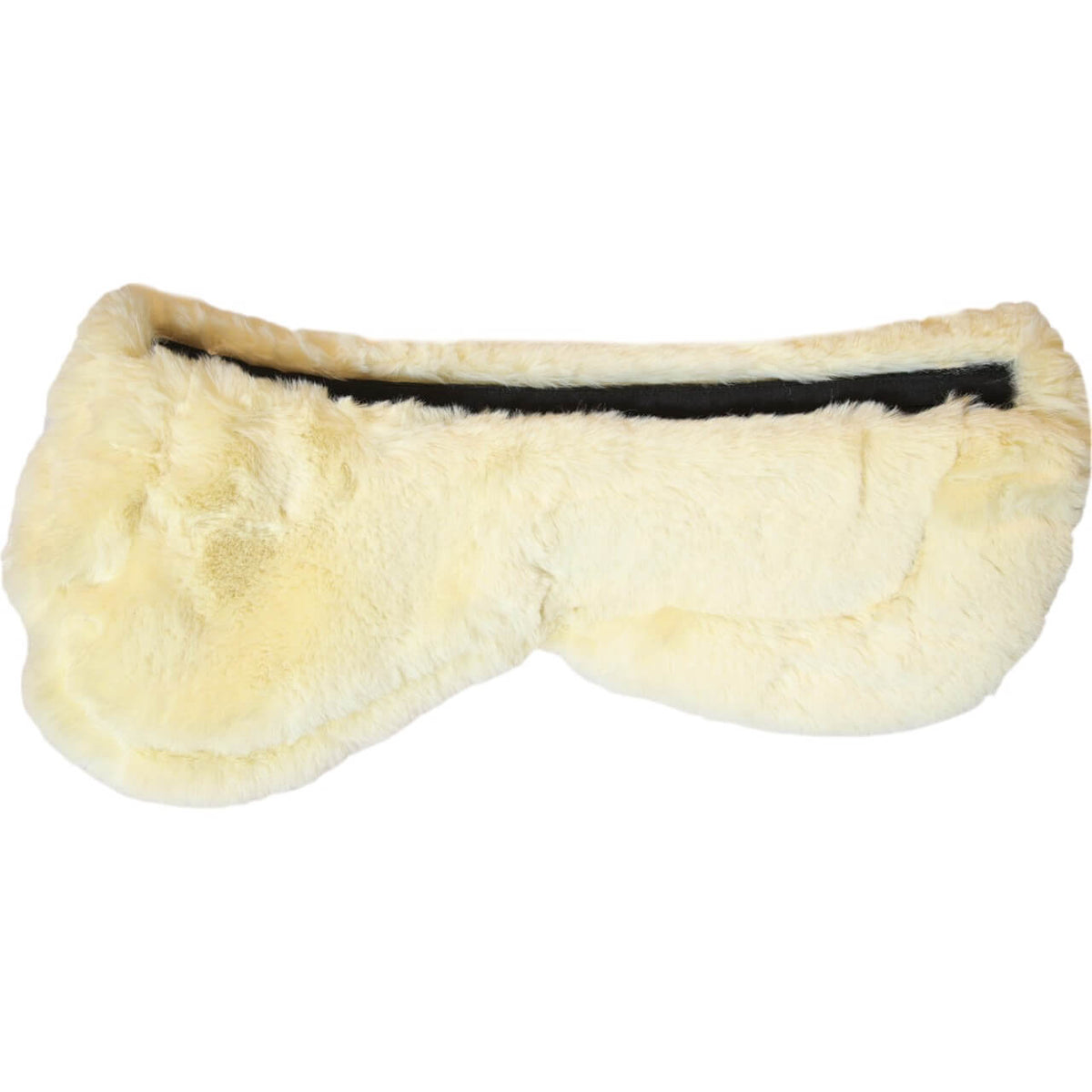 Sattelpad Lammfell Absorb Korrektursattelkissen, Creme, Produkt allein auf weißem Hintergrund.