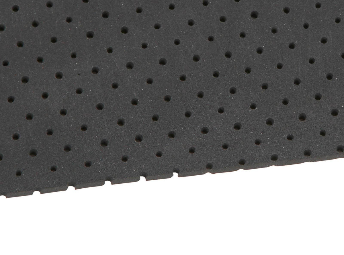 Covalliero Sattelunterlage AntiSlip Korrekturpad, Schwarz, Detailaufnahme des perforierten Pads.
