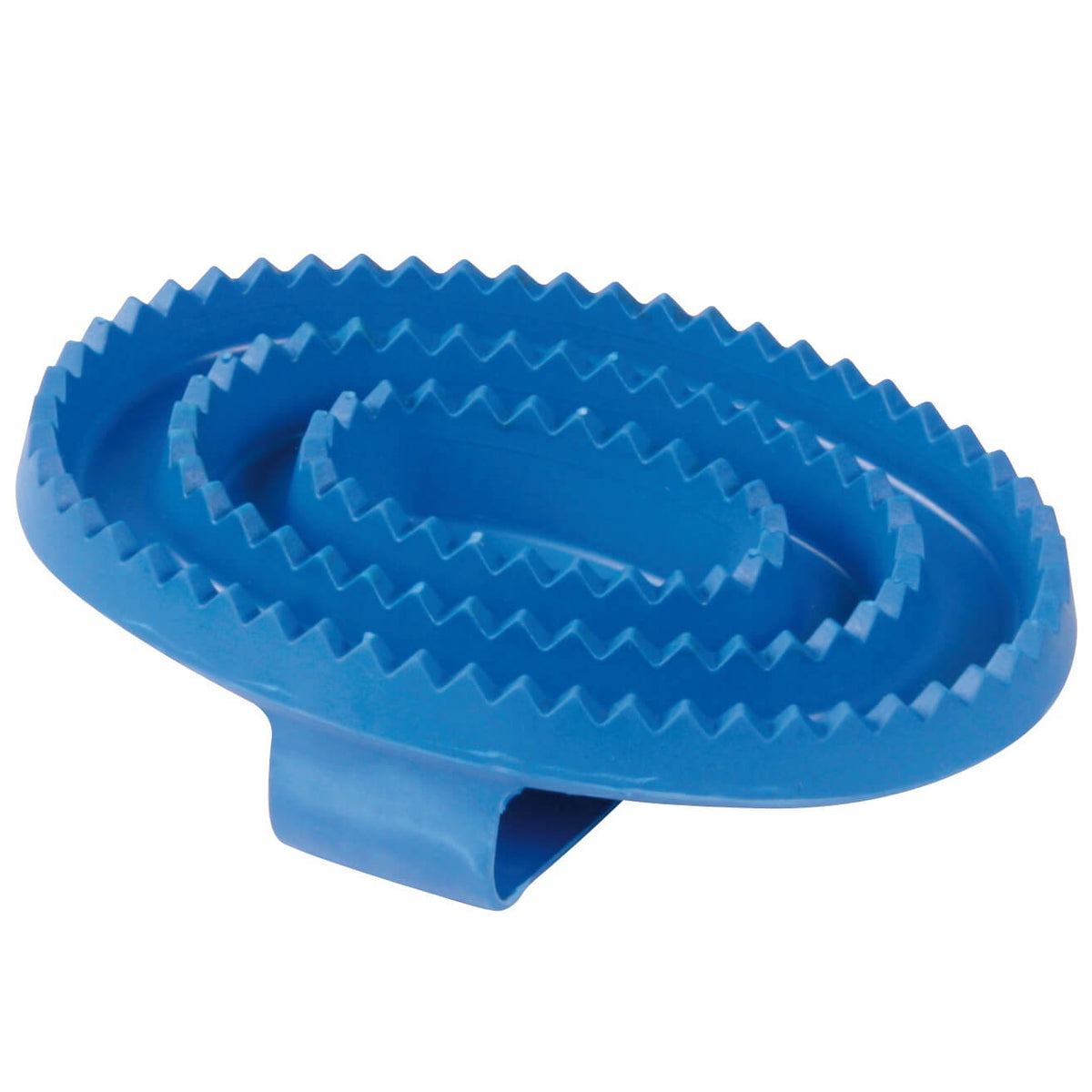 Waldhausen Gummistriegel, groß, Blau, Produkt allein auf weißem Hintergrund.