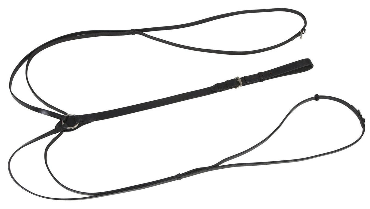 Covalliero Dreieckszügel, Schwarz, Produkt allein auf weißem Hintergrund.