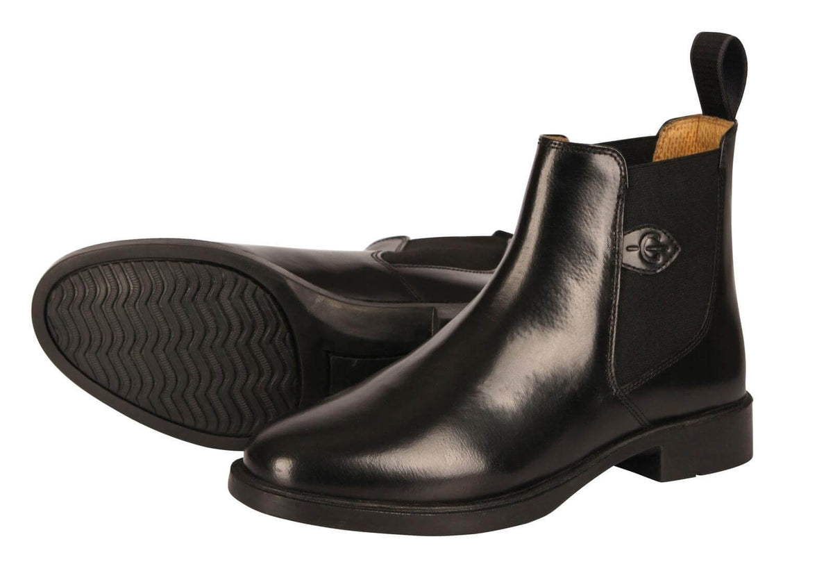 Covalliero Reitstiefelette Classic Lederstiefelette, Schwarz, Produkt allein.