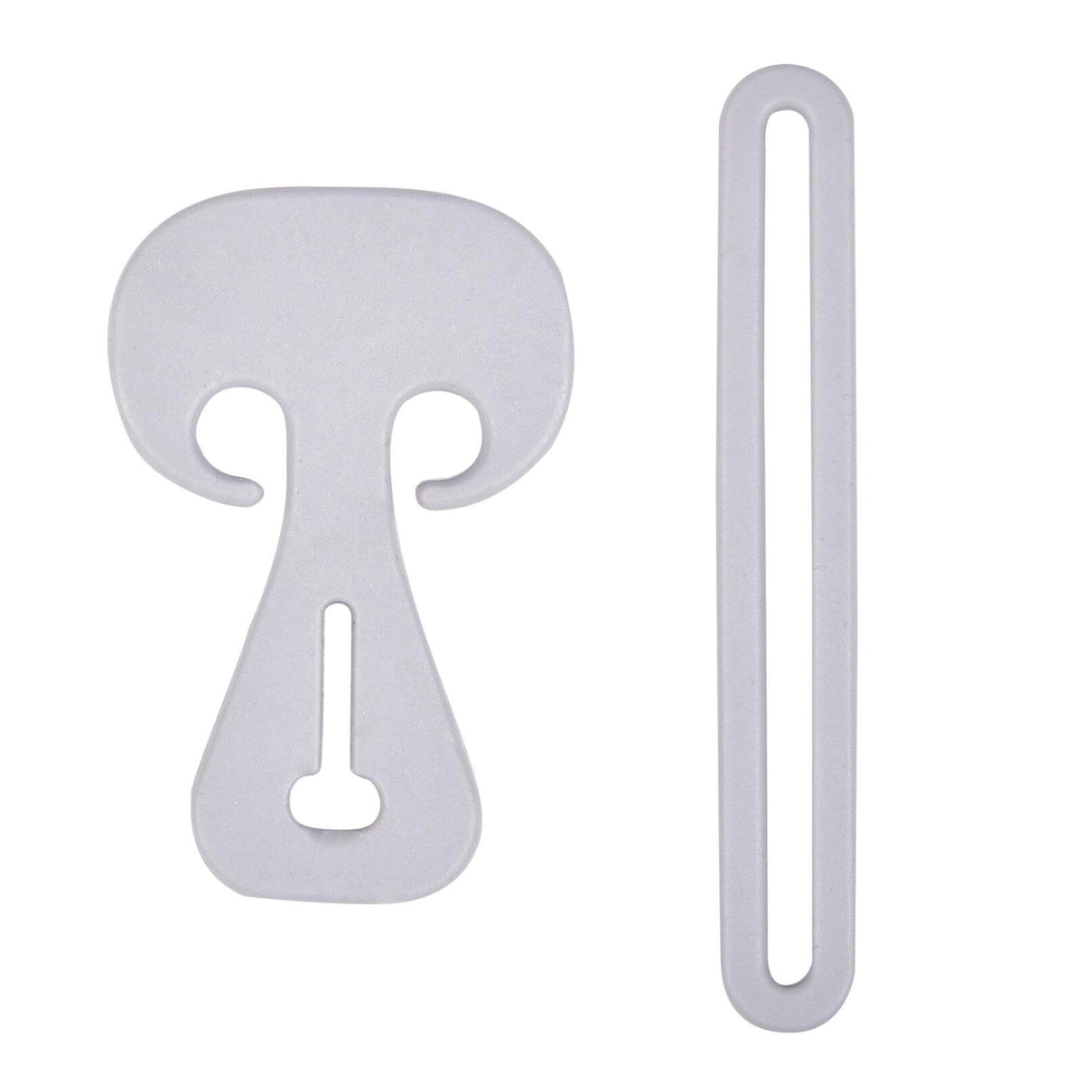 Waldhausen Safe-Gum 18er Set für Karabiner und T-Verschlüsse, Hellgrau, Produkt allein auf weißem Hintergrund.