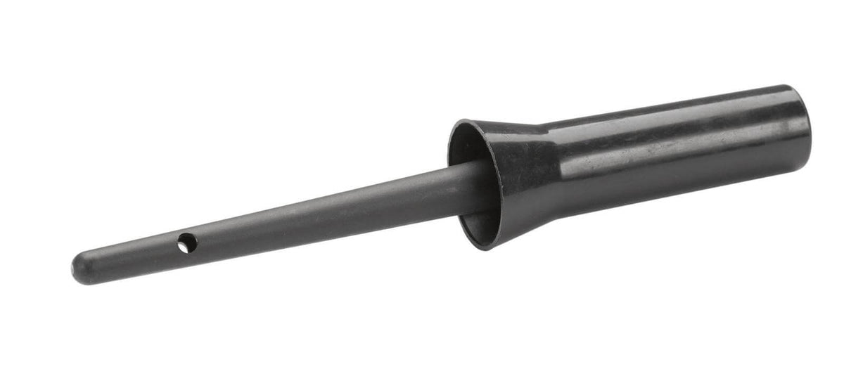 KERBL Hufpinsel mit Kappe, Schwarz, Produkt allein auf weißem Hintergrund.