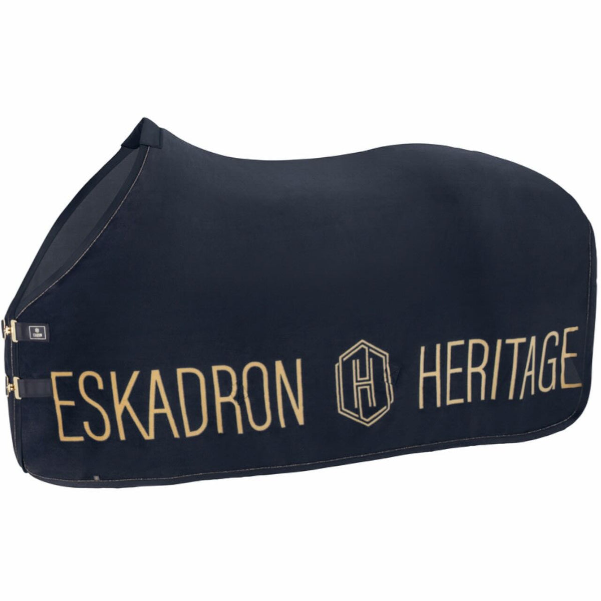 Eskadron Abschwitzdecke Heritage 2025 Fleecedecke, Navy, Produkt allein mit Heritage-Print.