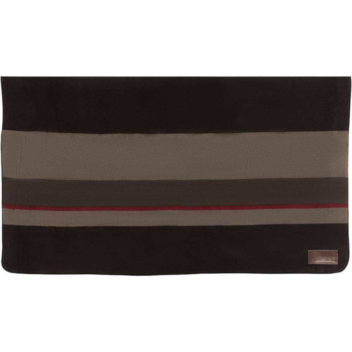 Abschwitzdecke Square Stripes Heavy Fleecedecke, Grau/Schwarz, Produkt allein auf weißem Hintergrund.