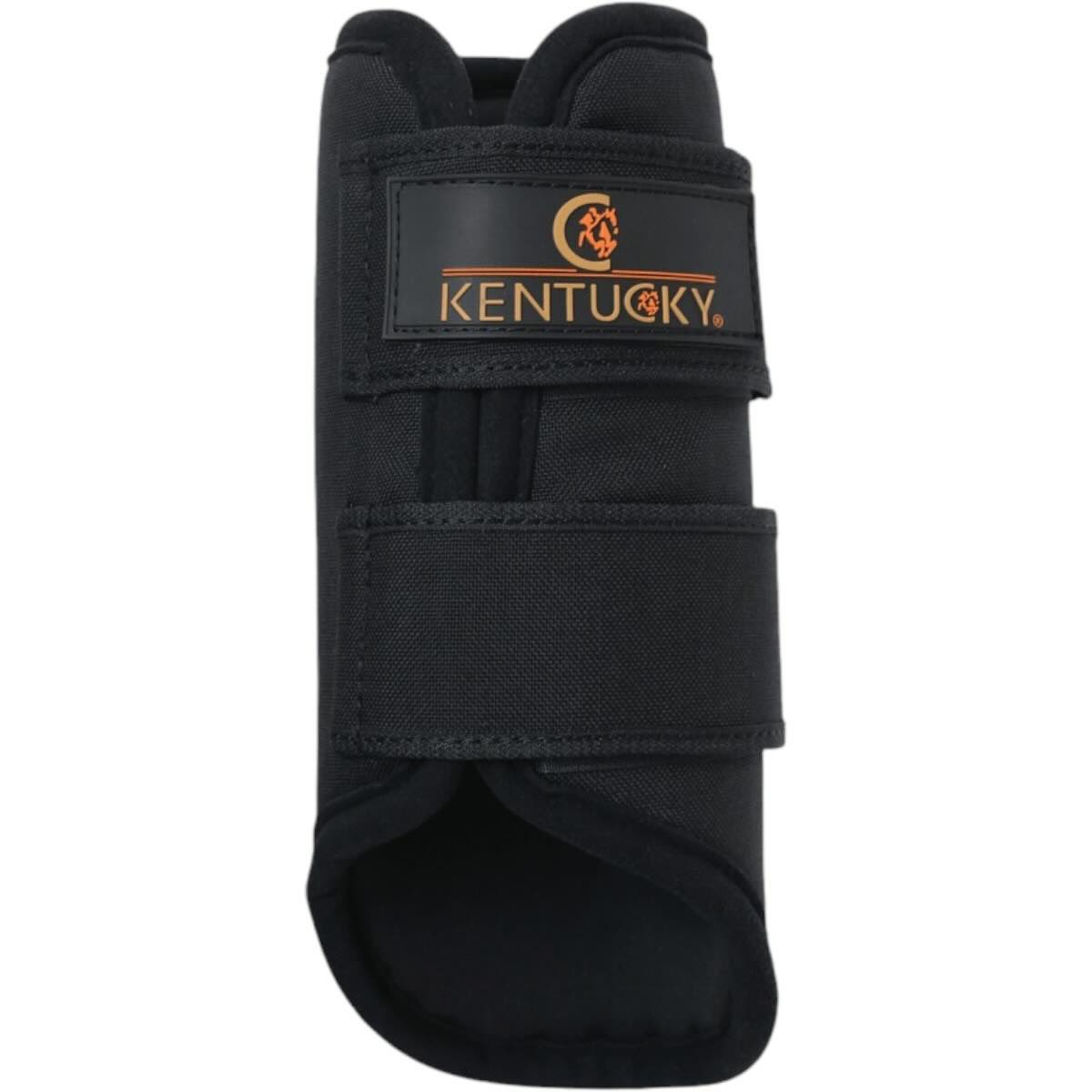 Kentucky Horsewear Arbeitsgamasche 3D Spacer Beinschutz, Schwarz, Produkt allein auf weißem Hintergrund.