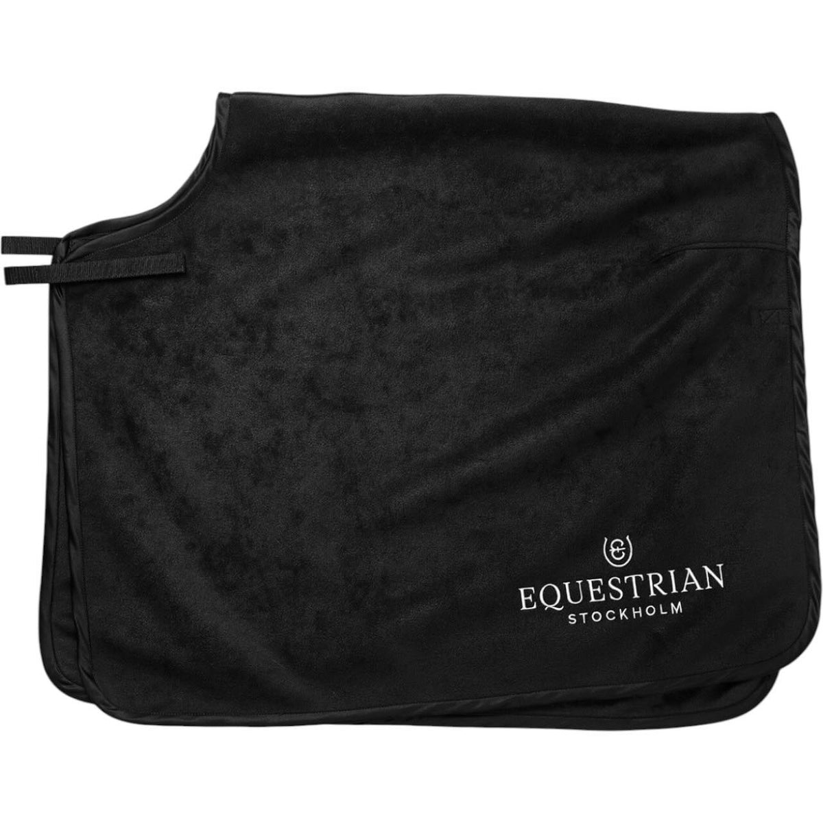 Equestrian Stockholm Ausreitdecke Heavy Fleece Quarter Blanket Black Nierendecke, Black, Produkt allein.