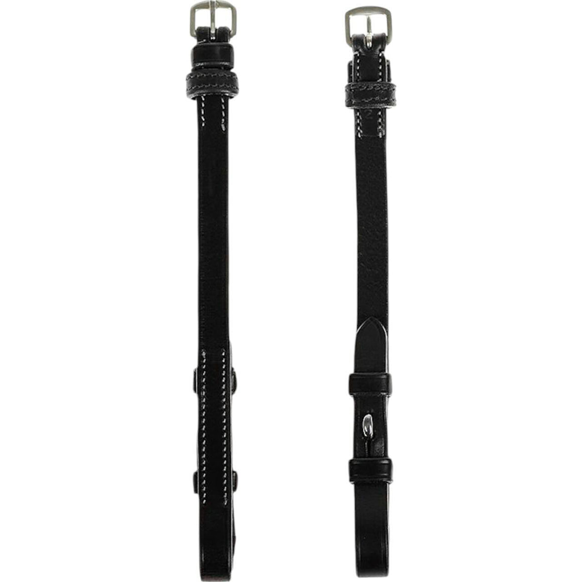 PS of Sweden Backenstücke French Hook mit Cradles Weiße Kontrastnähte, Schwarz, Produkt allein.