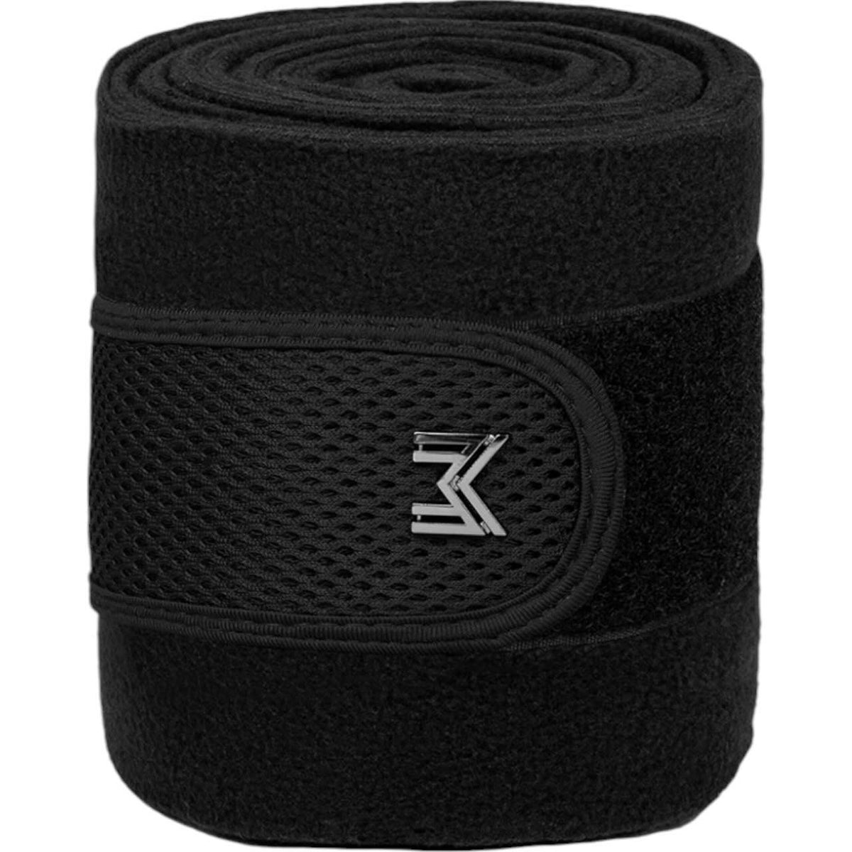 Maximilian Equestrian Bandagen Ego Bandages, Schwarz, Produkt allein auf weißem Hintergrund.