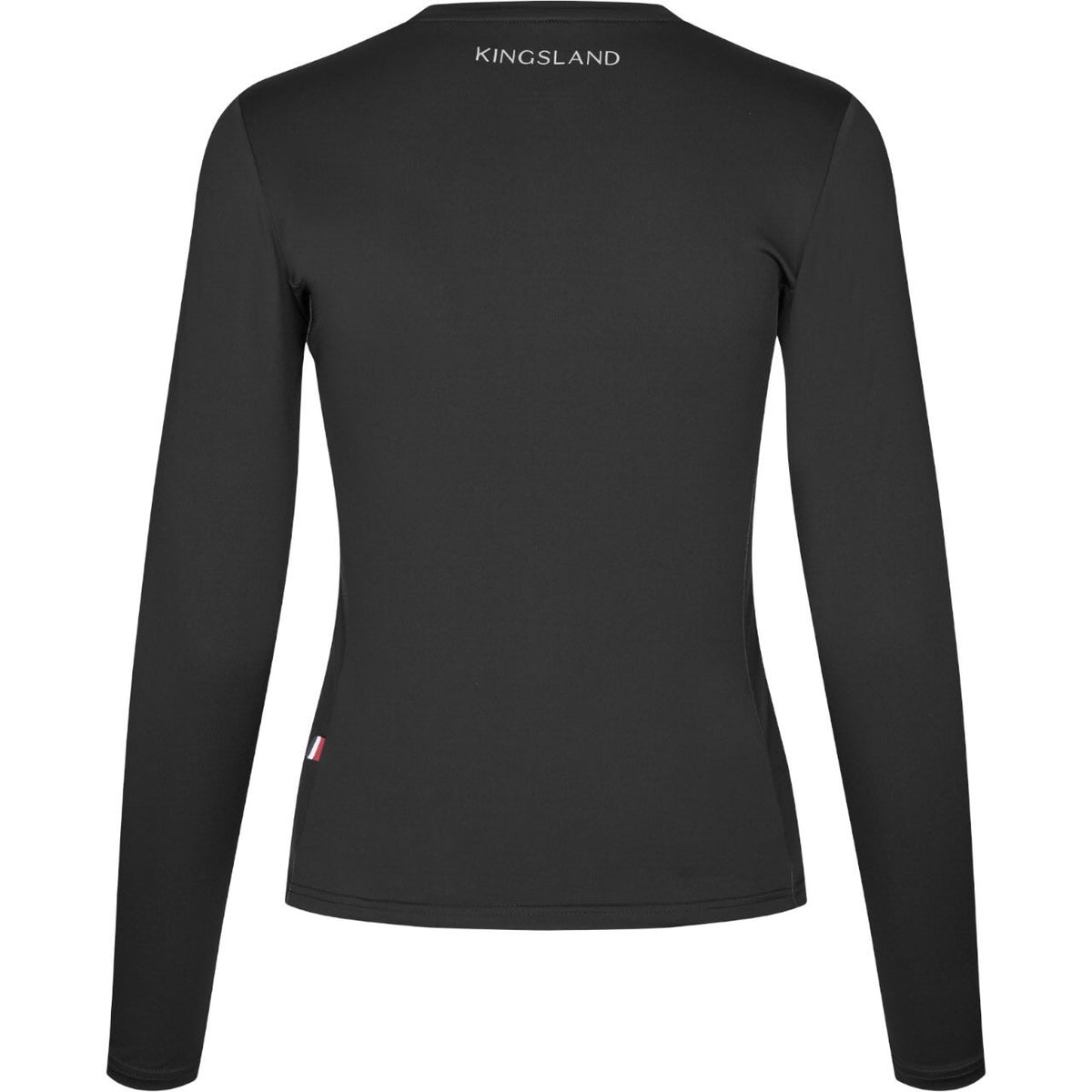 Kingsland Baselayer Damen KLLea FS 2026 Trainingsshirt, Schwarz, Produkt allein auf weißem Hintergrund.
