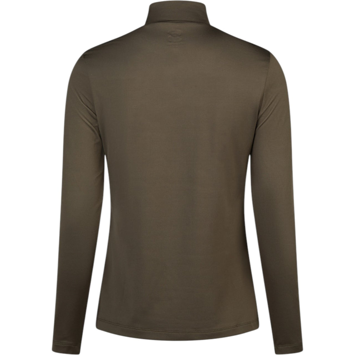 Pikeur Baselayer Damen Sports HW 2025 Strass Langarmshirt, Oliv, Produkt allein auf weißem Hintergrund.