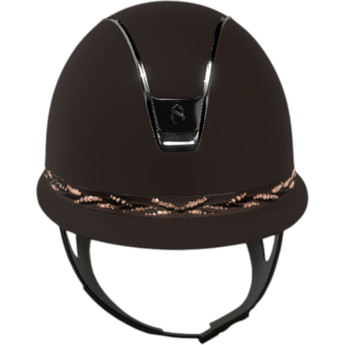 Samshield Reithelm Miss Shield 2.0 Shadowmatt Brown | Flower Swarovski Brown | Chrome Black, Brown, Produkt allein.