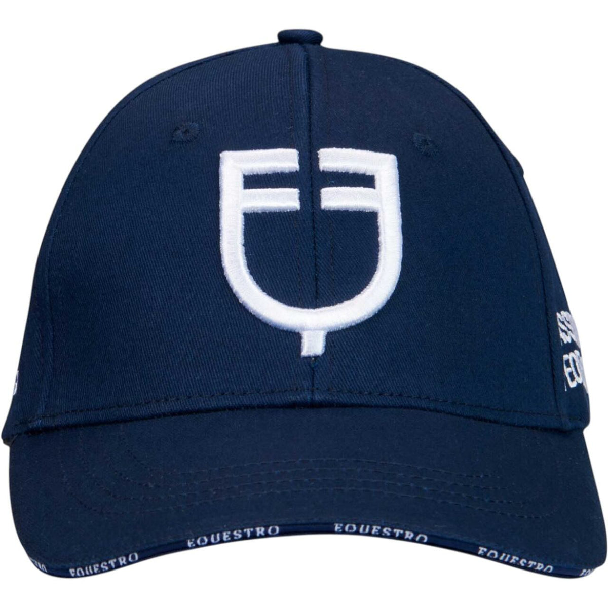Equestro Cap Unisex FS 2026 Kappe, Navy/White, Produkt allein auf weißem Hintergrund.