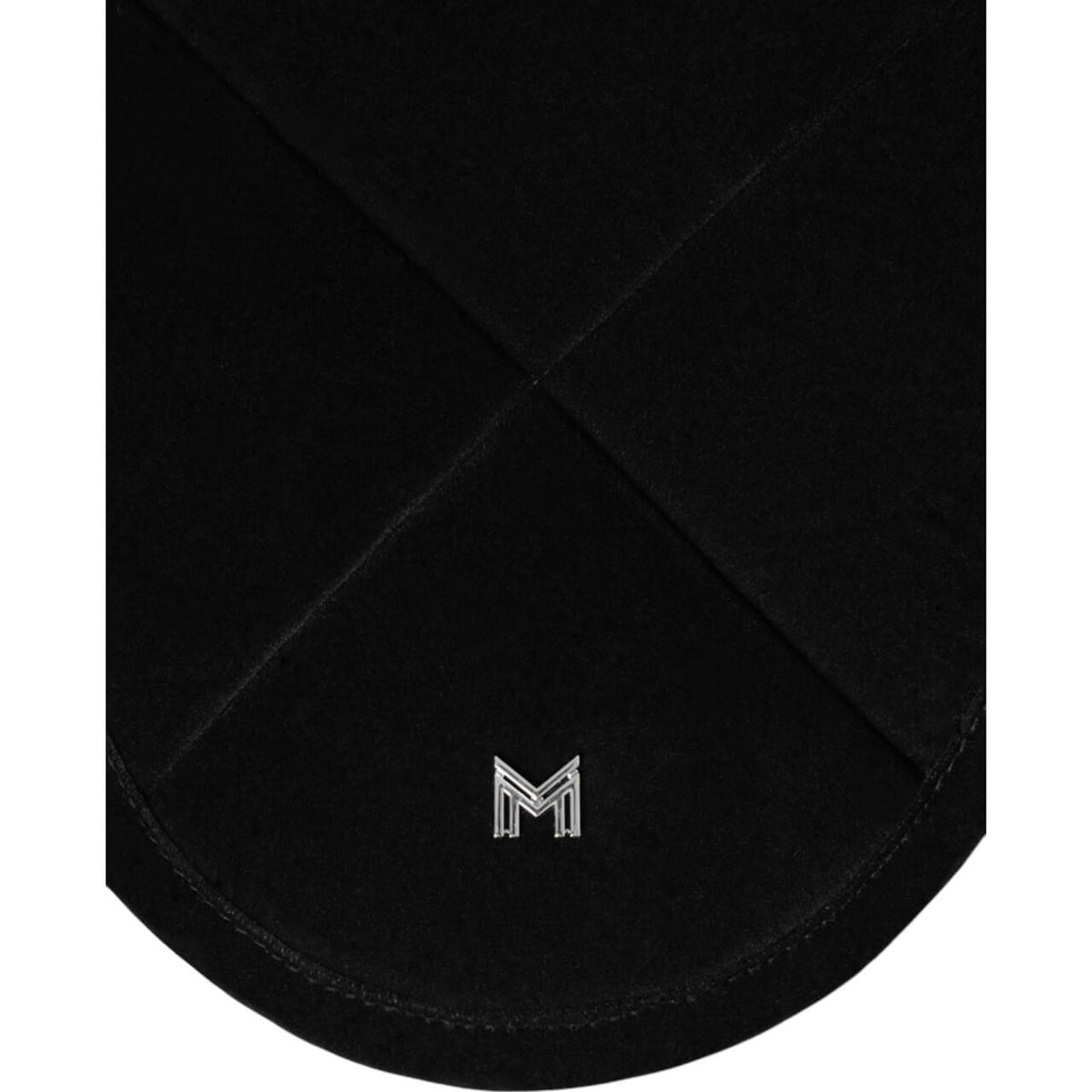 Maximilian Equestrian Fliegenhaube Velvet Fliegenmütze, Schwarz, Detailaufnahme des Produkts.