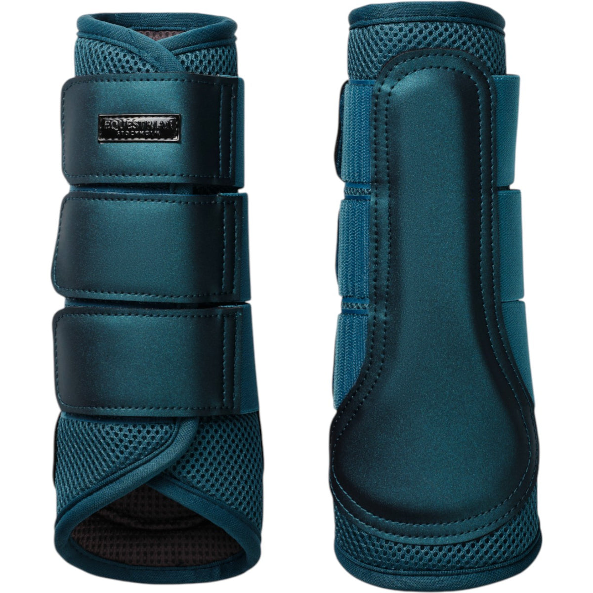 Dressurgamaschen Teal Blue Gamaschen, Tealblue, Produkt allein auf weißem Hintergrund.