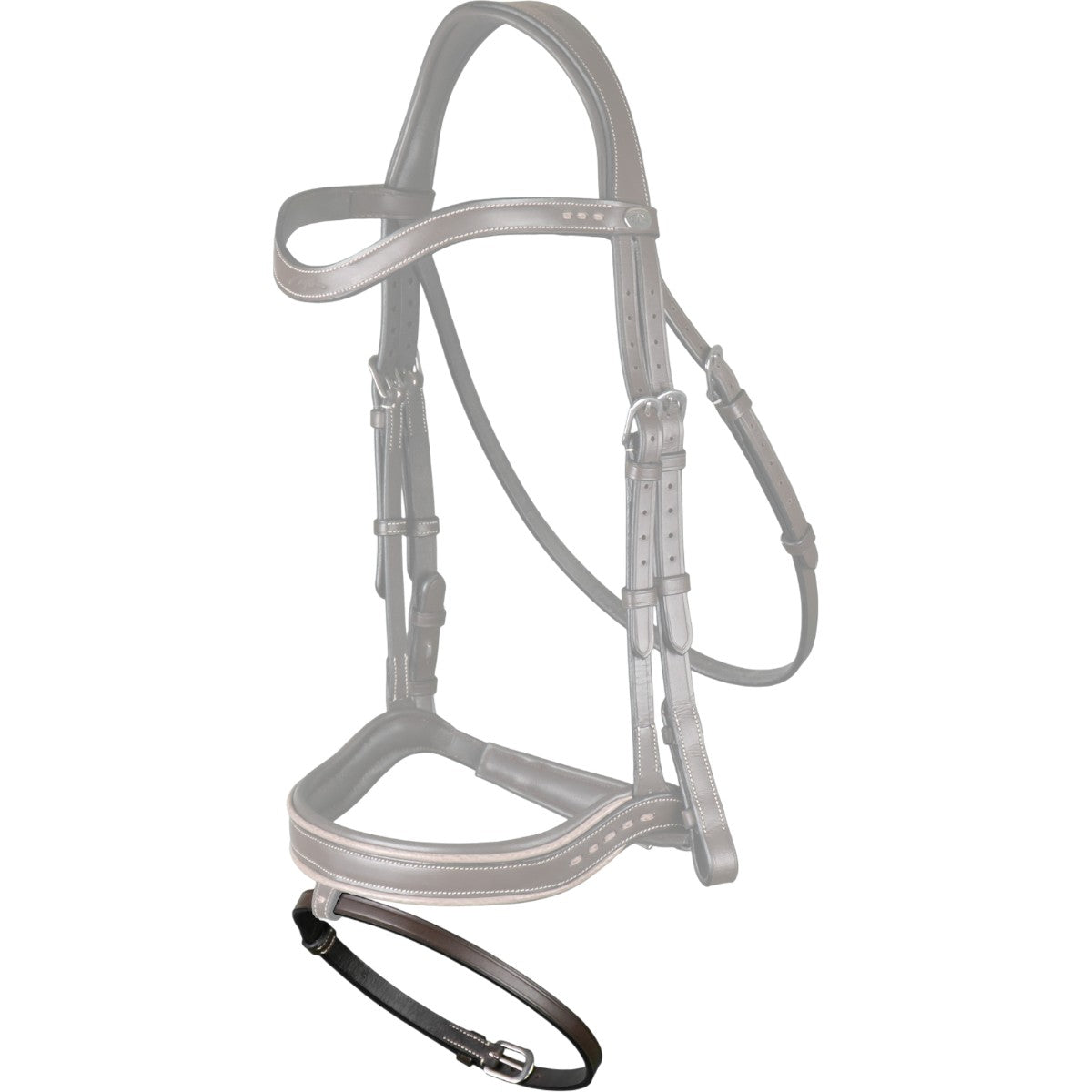 Dy’on Sperrriemen Flash Nose Strap 1/2 Zoll Nasenriemen Braun, Produkt allein.