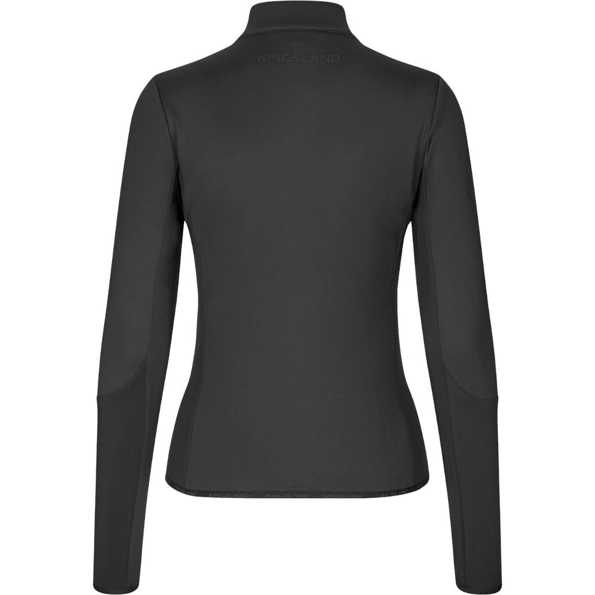 Kingsland Fleecejacke Damen KLMiley HW 2025 Funktionsjacke, Schwarz, Produkt allein auf weißem Hintergrund.
