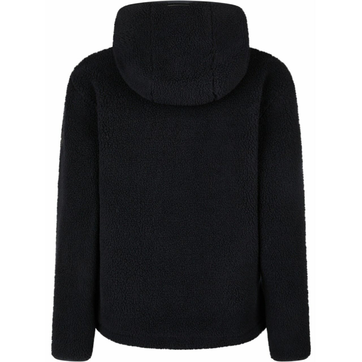 Eskadron Fleecejacke Damen Zip-Hood Heritage 2025 Teddyjacke, Schwarz, Produkt allein auf weißem Hintergrund.