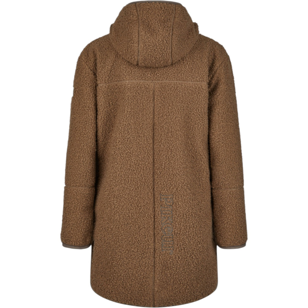 Pikeur Fleecejacke Damen Sports HW 2025 Teddy Jacke, Braun, Produkt allein auf weißem Hintergrund.
