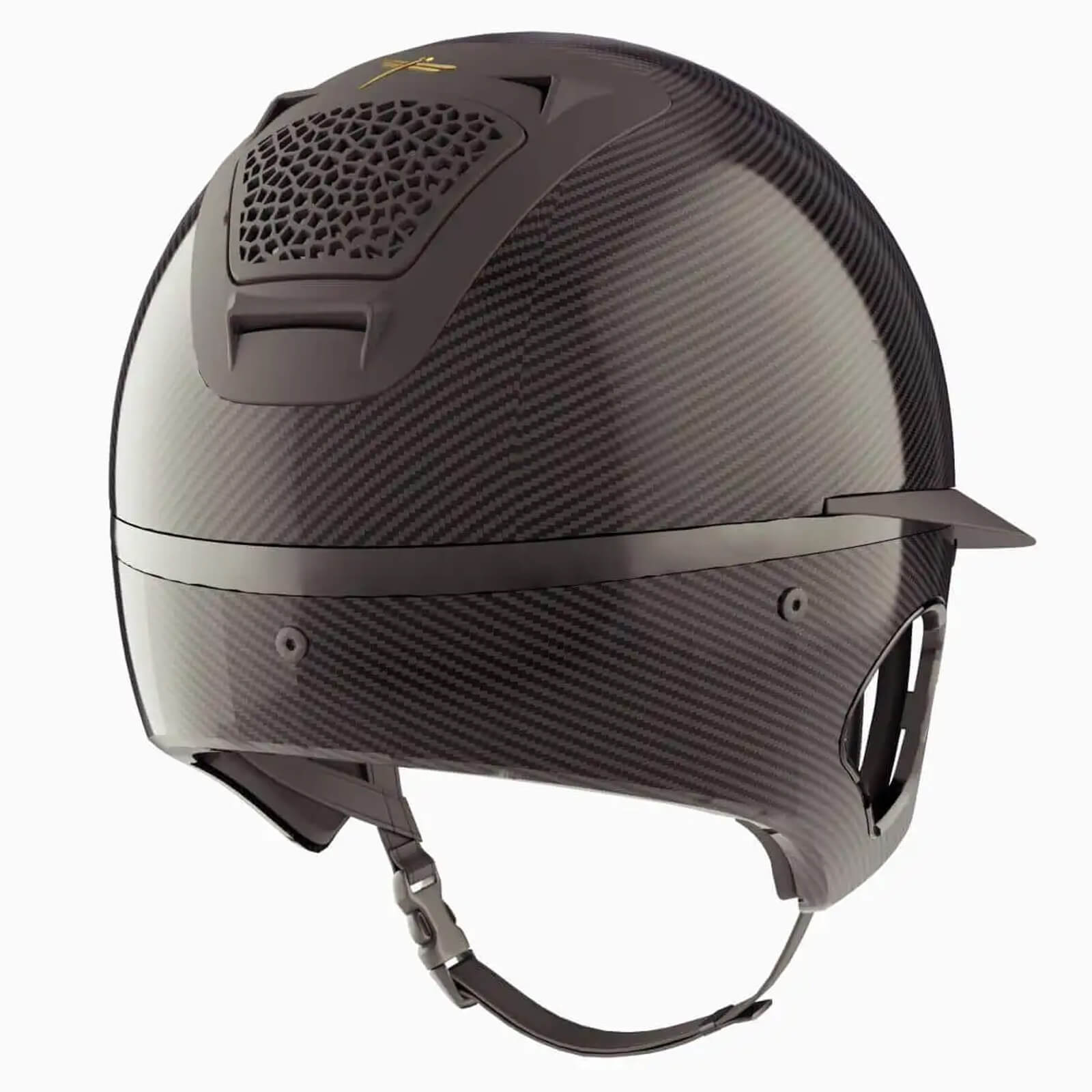 Reithelm Voronoi Matt mit Schläfenschutz Helm