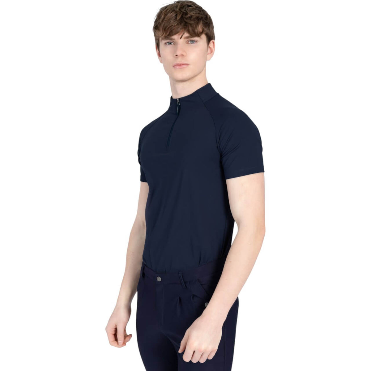 Funktionsshirt Herren Kurzarm Aero Baselayer, Dunkelblau, Modell trägt das Shirt.