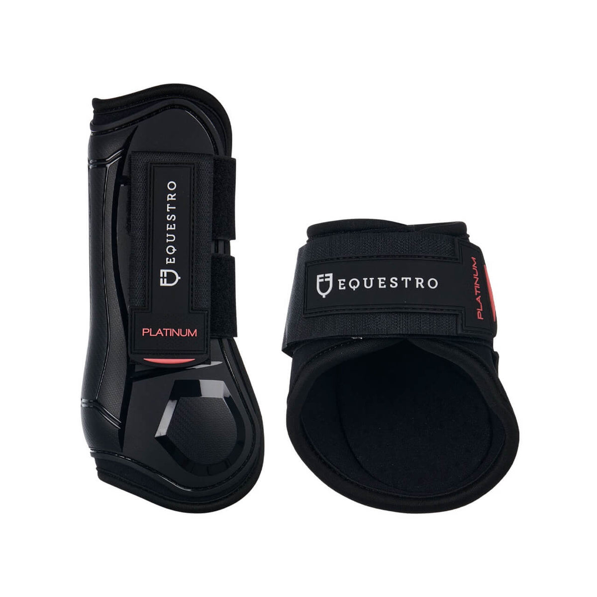 Equestro Gamaschen und Streichkappen Tendon Boots Springamaschen, Schwarz, Produkt allein.