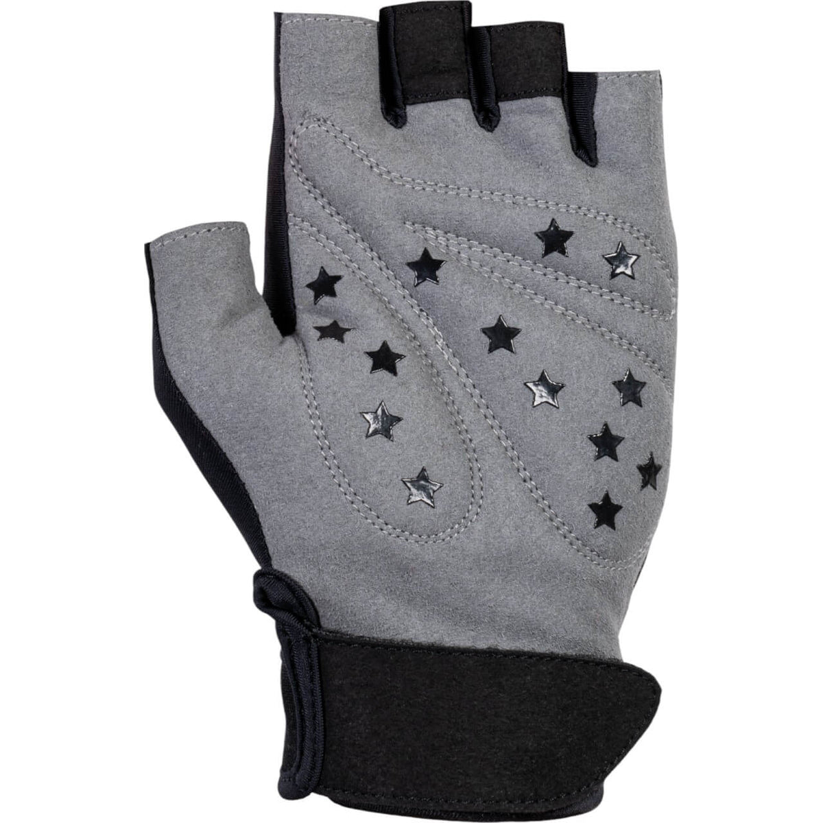 HKM Kids Handschuhe Hobby Horsing, Grau, Produkt allein auf weißem Hintergrund.